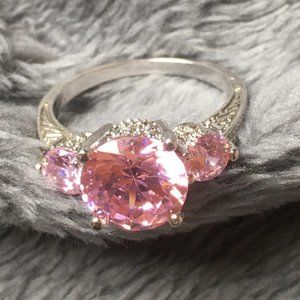 10K Gold Pink  Sapphire  Ring